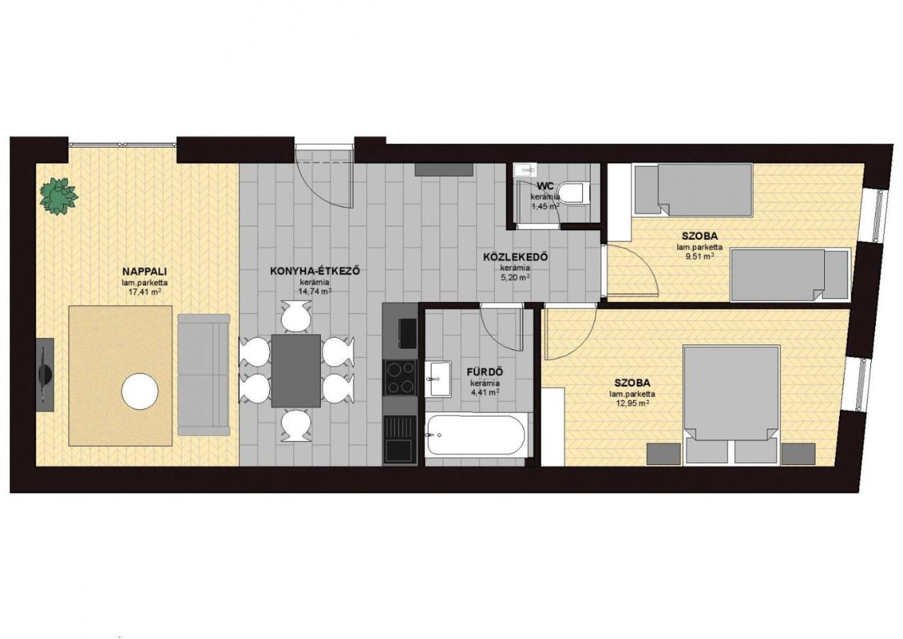 Dotis Apartman タタ エクステリア 写真