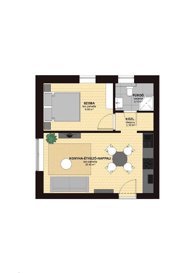 Dotis Apartman タタ エクステリア 写真